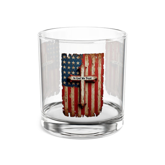 In God We Trust Patriotic Whiskey Glass
