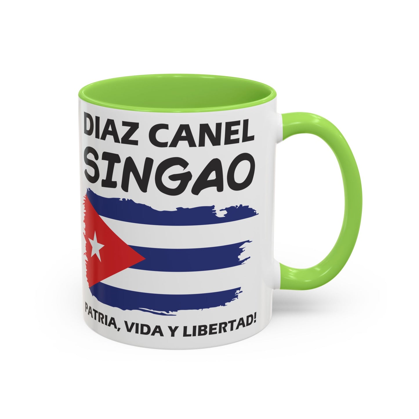 Díaz-Canel Singao Patriótica Taza