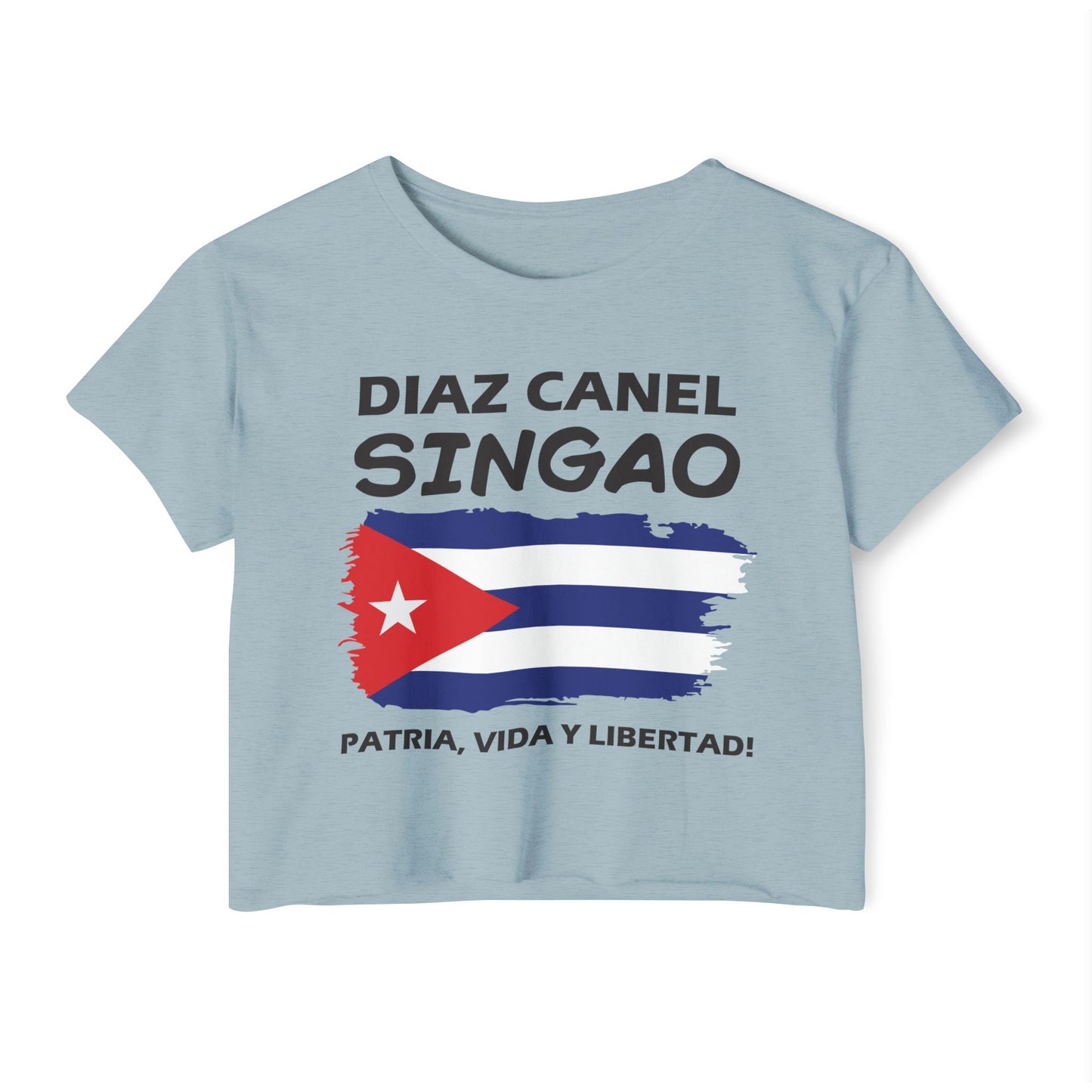 Díaz Canel Singao Patriótico Crop Top