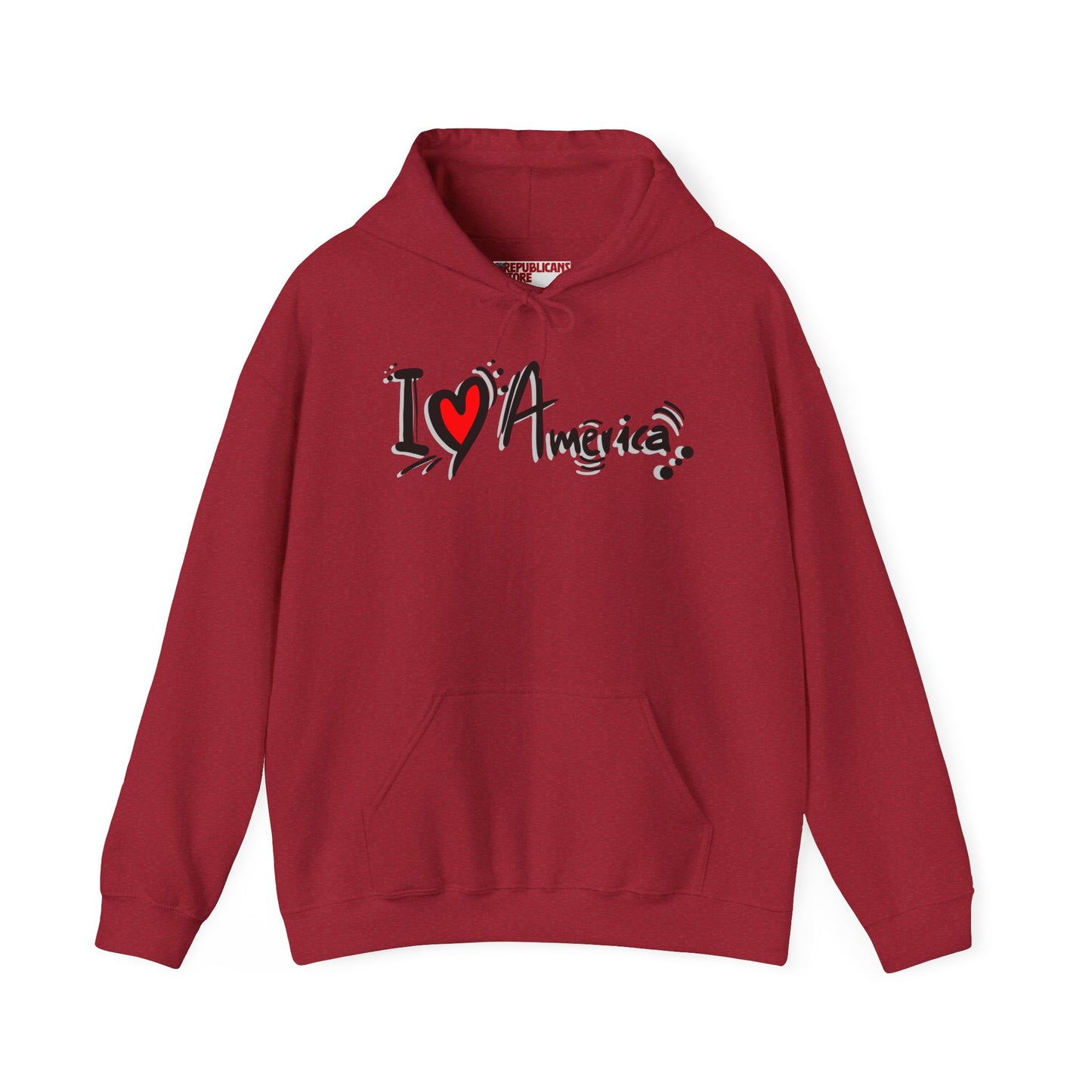 I Love America Unisex Hoodie Sweatshirt
