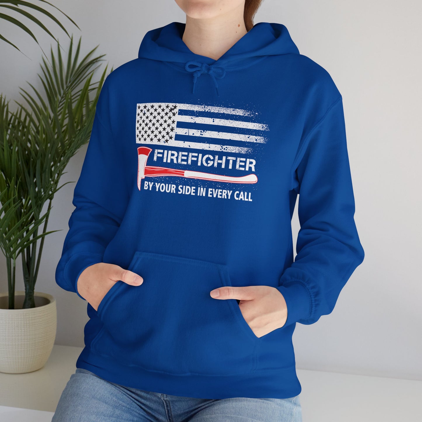 Firefighter Pride Hoodie – By Your Side in Every Call
