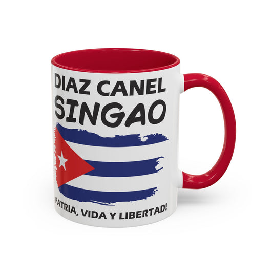 Díaz-Canel Singao Patriótica Taza