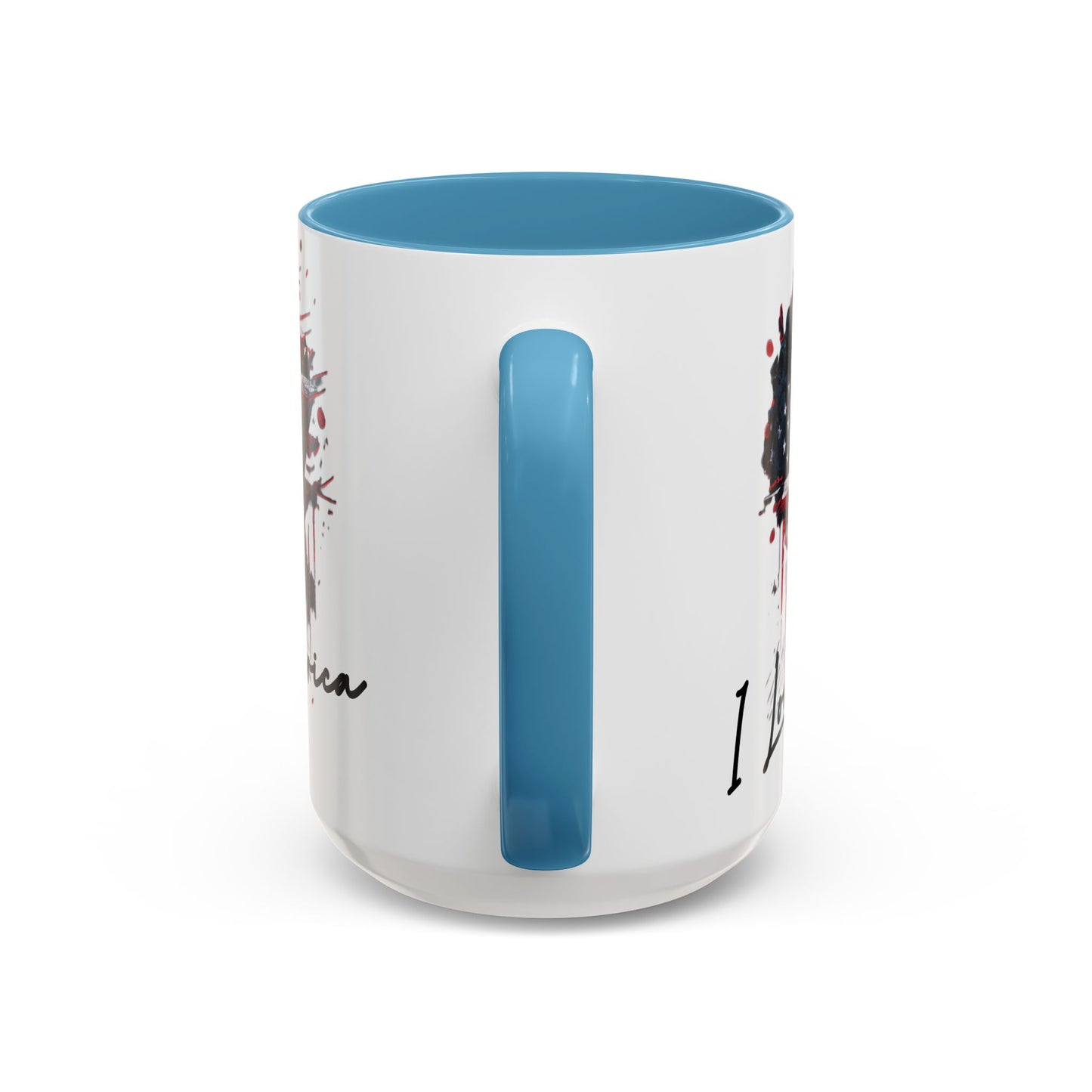 I Love America Heart Flag Coffee Mug