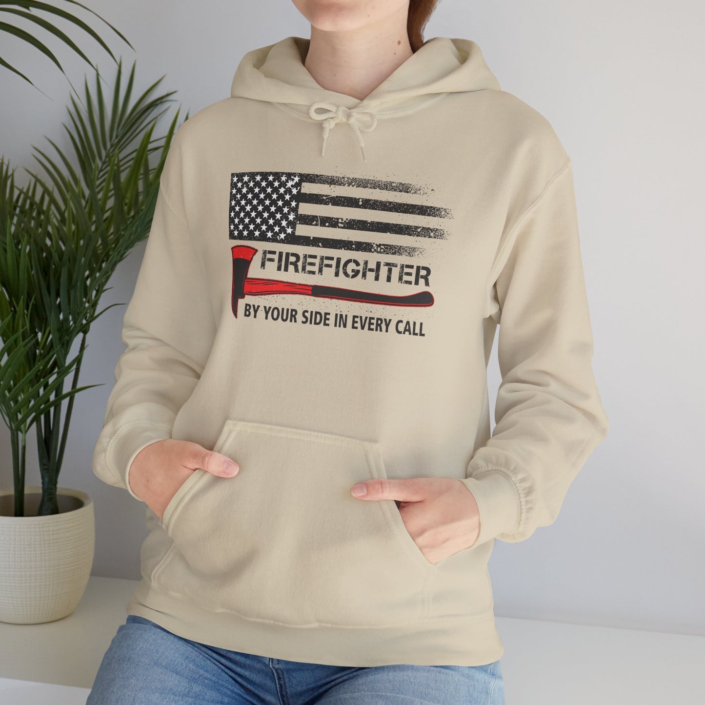 Firefighter Pride Hoodie – By Your Side in Every Call