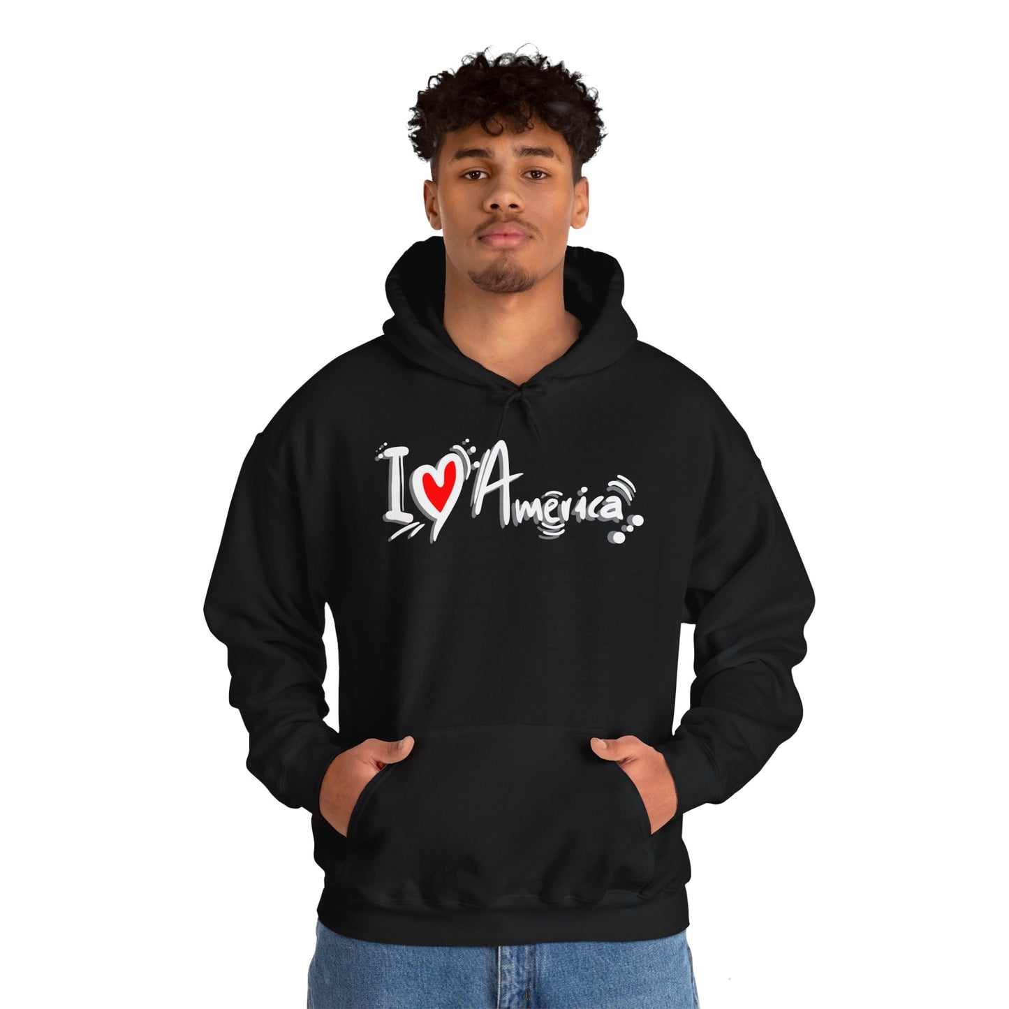 I Love America Unisex Hoodie Sweatshirt