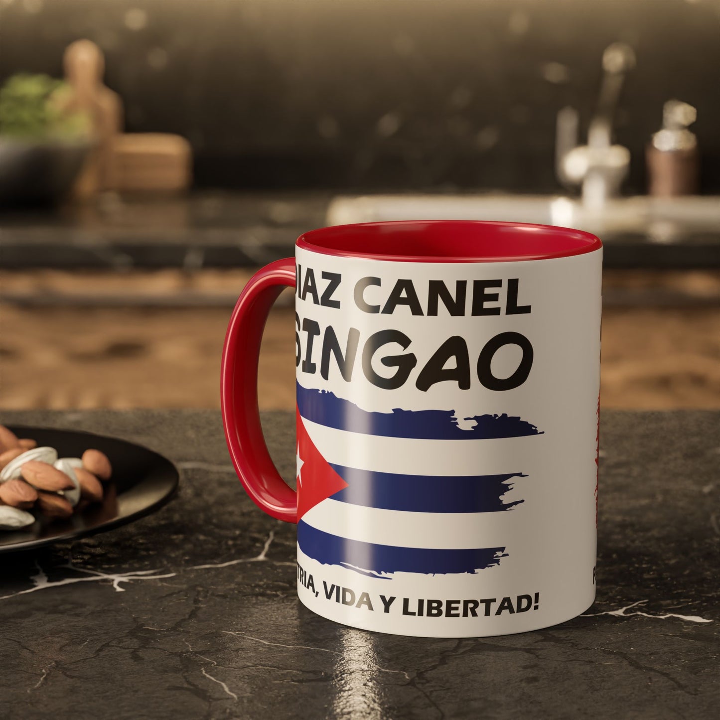 Díaz-Canel Singao Patriótica Taza