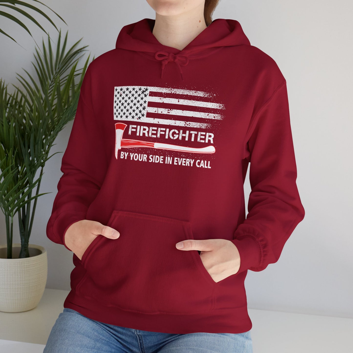 Firefighter Pride Hoodie – By Your Side in Every Call