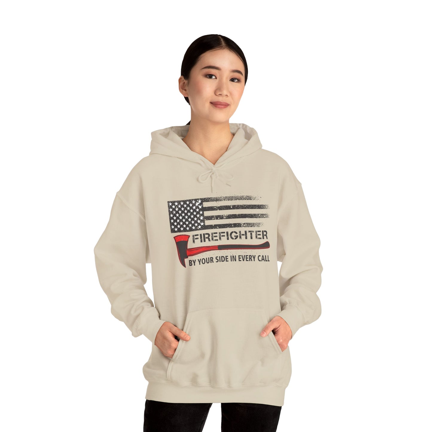 Firefighter Pride Hoodie – By Your Side in Every Call
