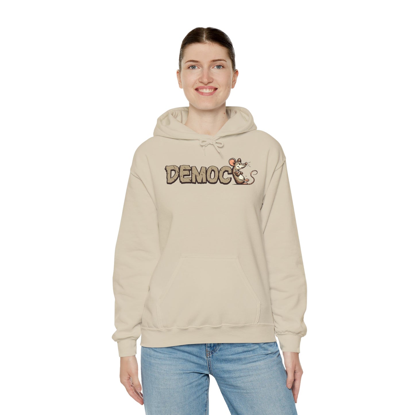 Democ-Rat Funny Political Hoodie