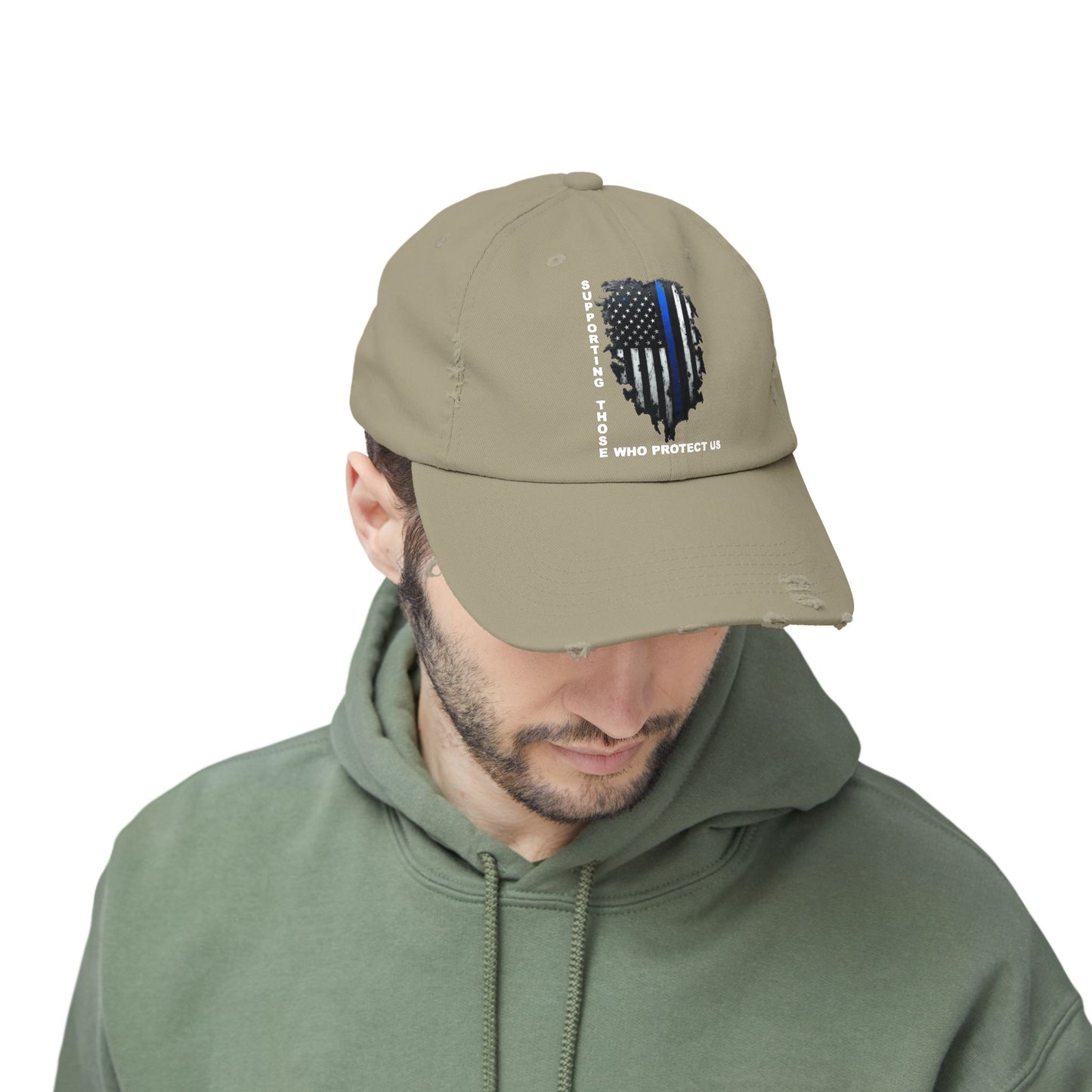 Supporting Those Who Protect Us Patriotic Printed Hat