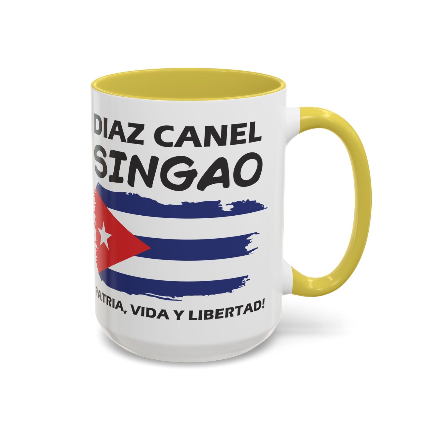 Díaz-Canel Singao Patriótica Taza