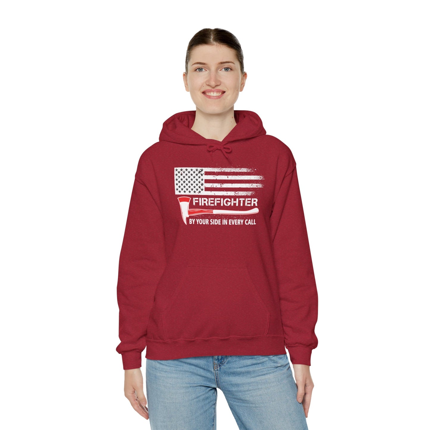 Firefighter Pride Hoodie – By Your Side in Every Call