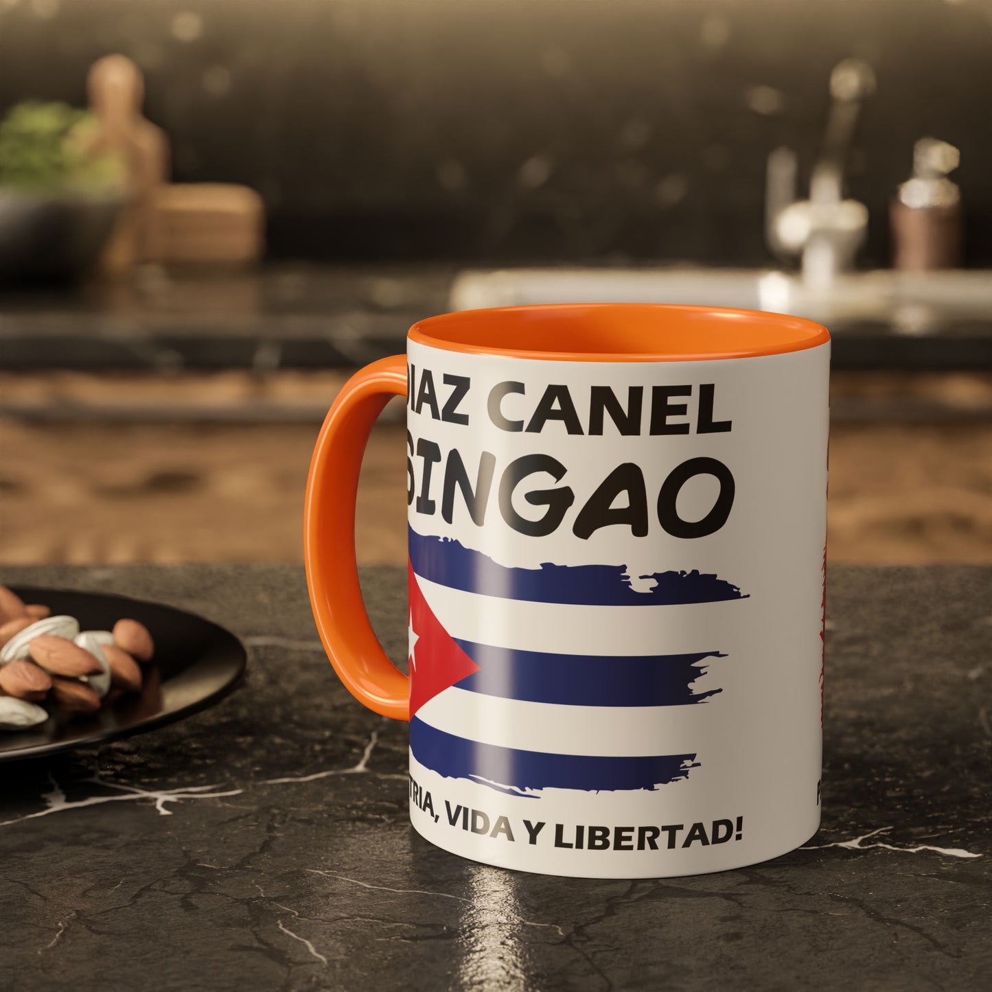 Díaz-Canel Singao Patriótica Taza