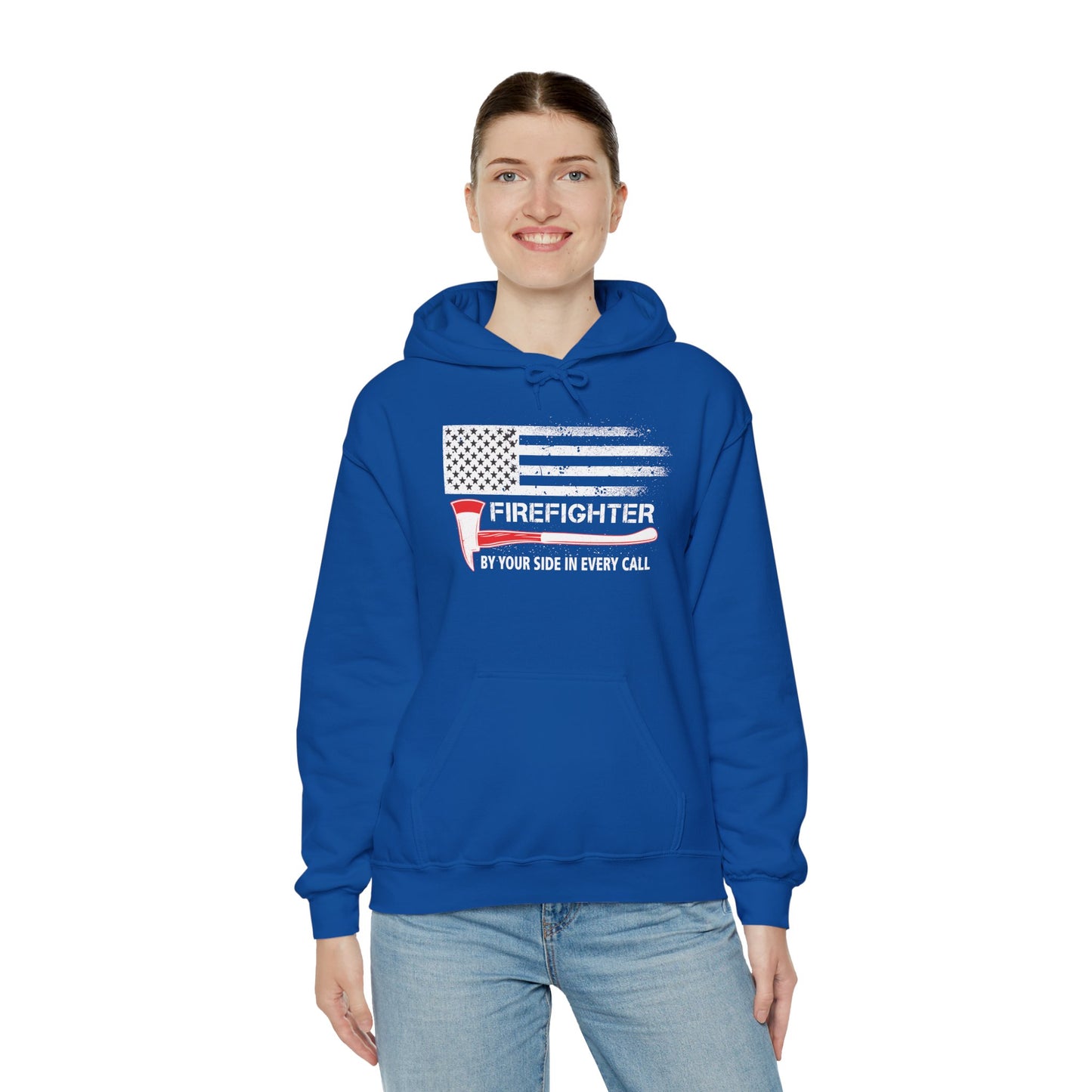 Firefighter Pride Hoodie – By Your Side in Every Call