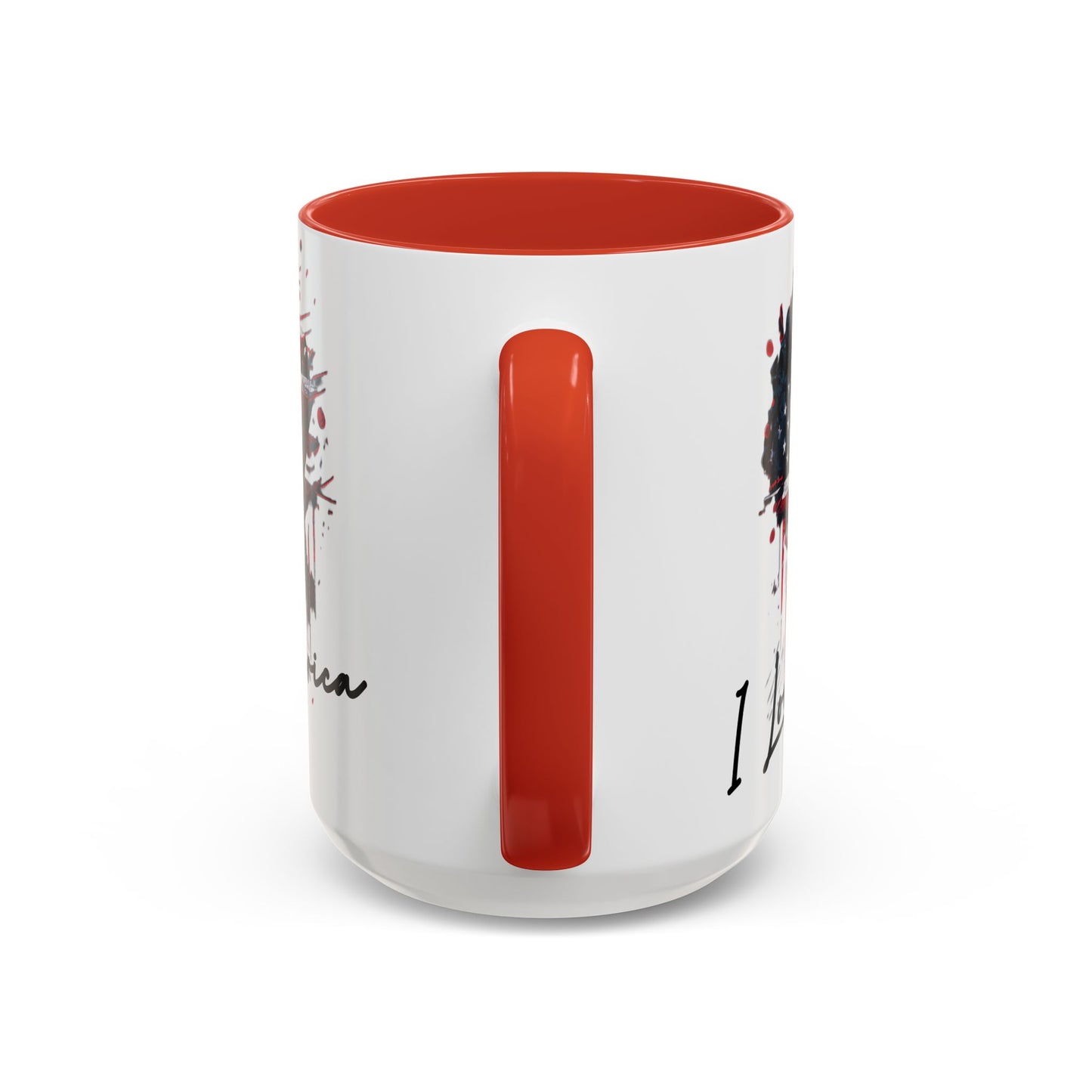 I Love America Heart Flag Coffee Mug