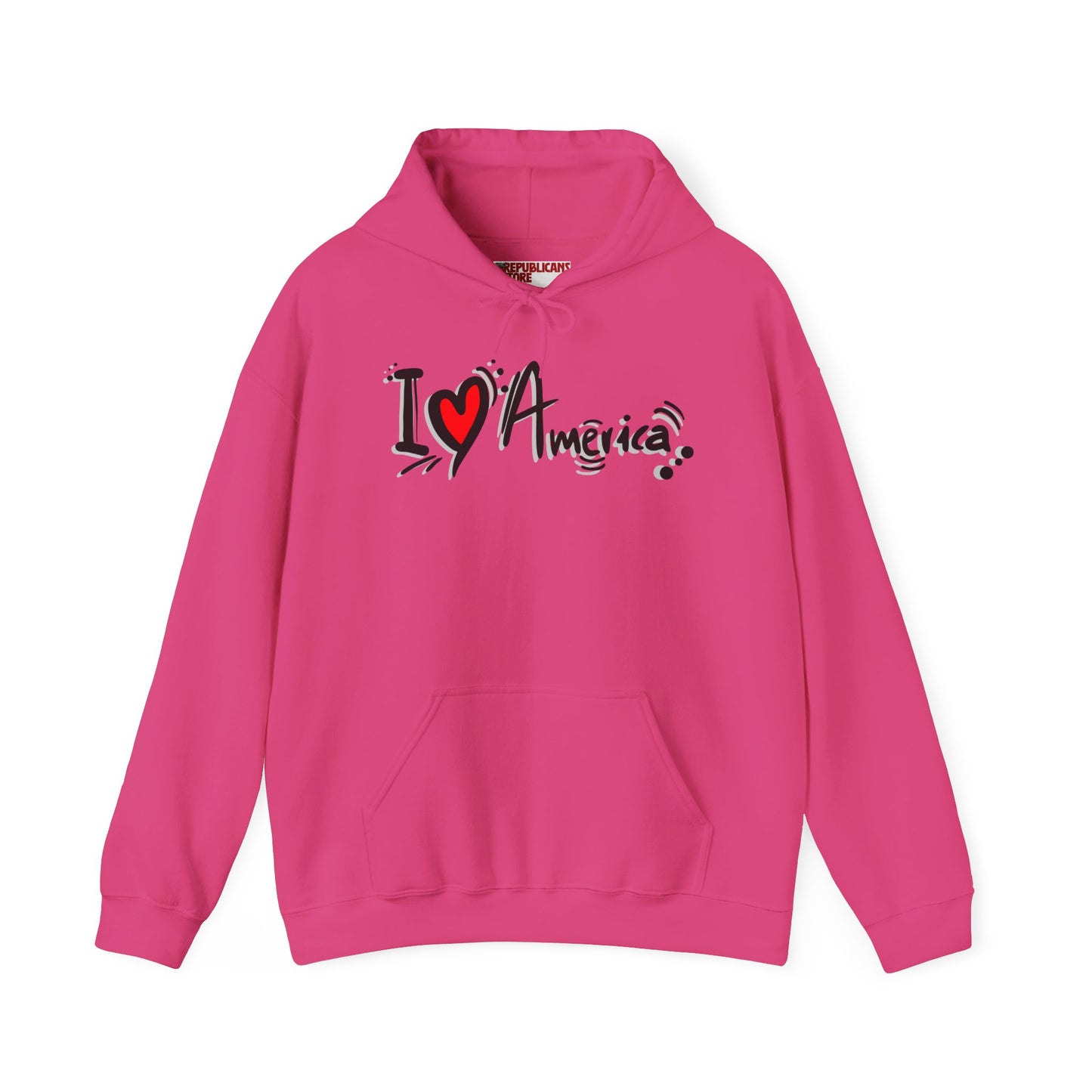 I Love America Unisex Hoodie Sweatshirt