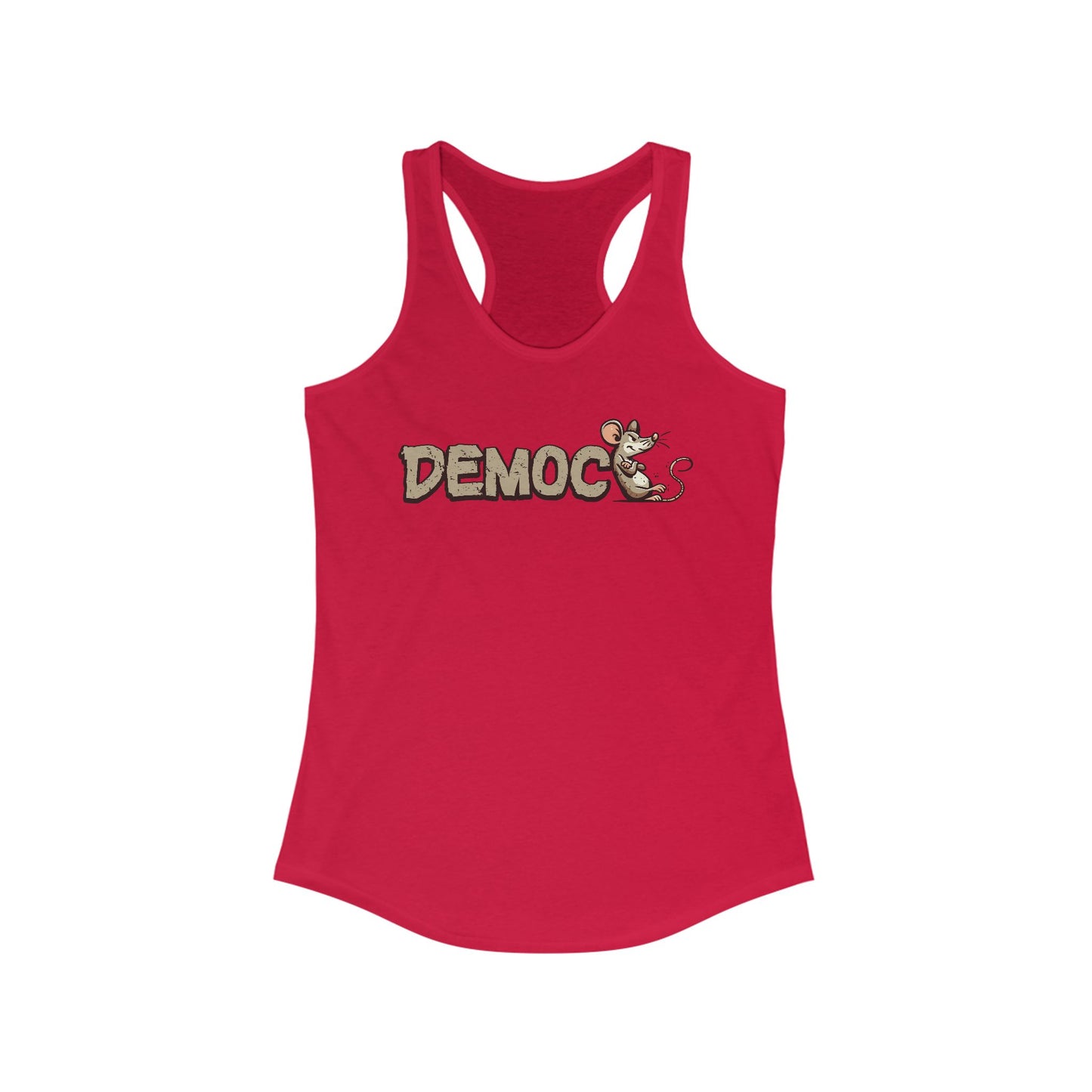 Democ-Rat Funny Political Racerback Tank