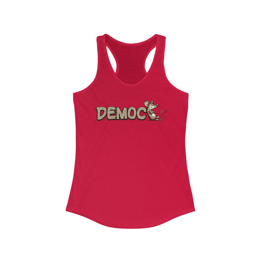 Democ-Rat Funny Political Racerback Tank