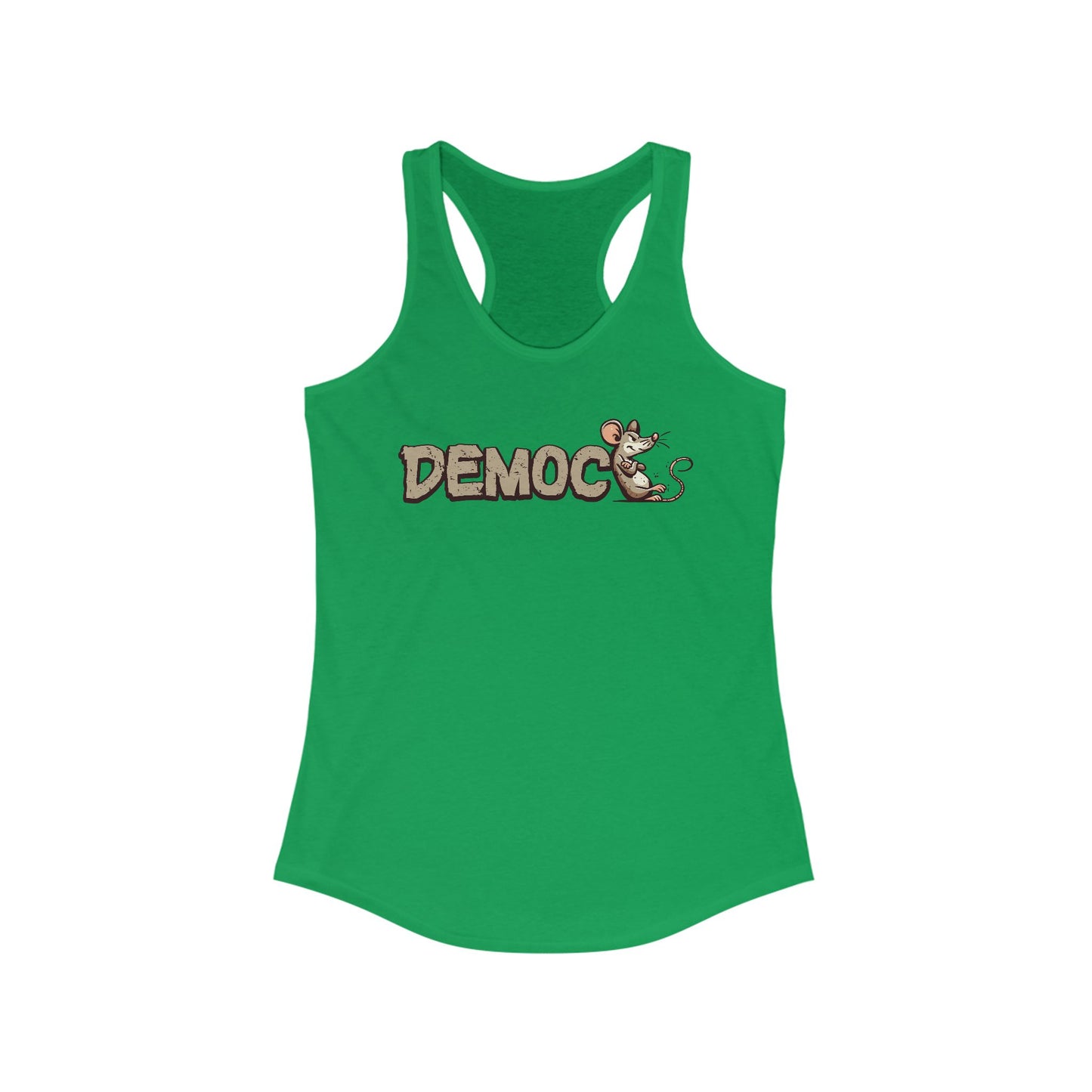 Democ-Rat Funny Political Racerback Tank