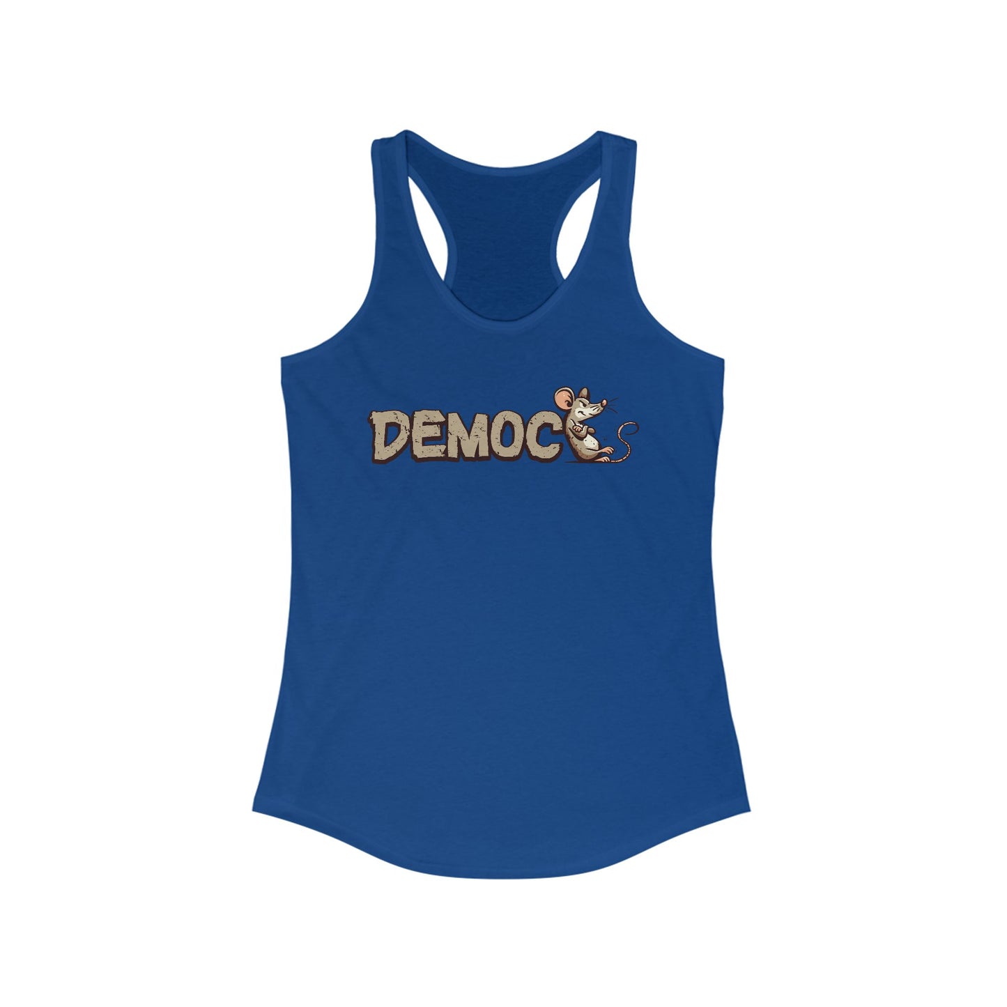 Democ-Rat Funny Political Racerback Tank
