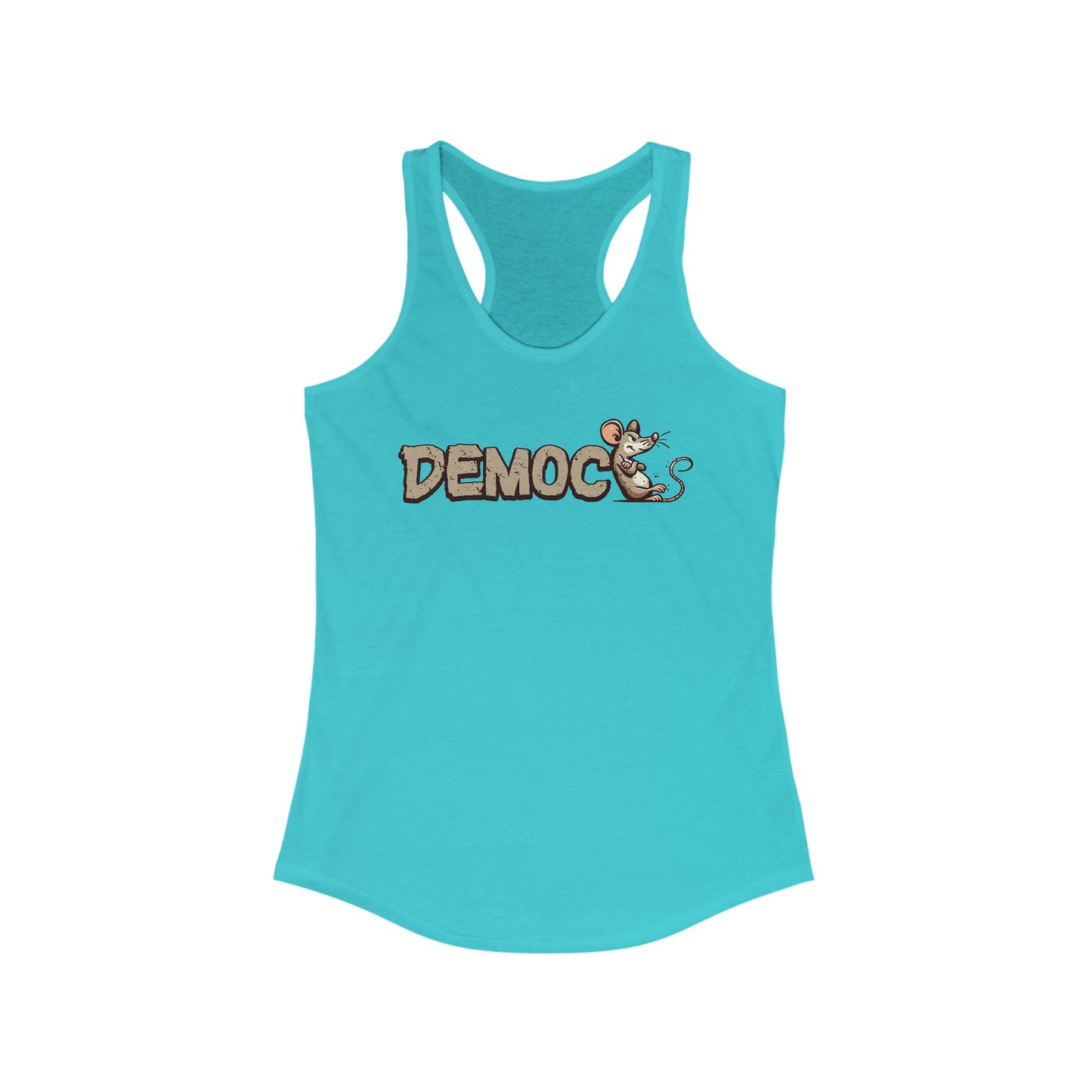 Democ-Rat Funny Political Racerback Tank