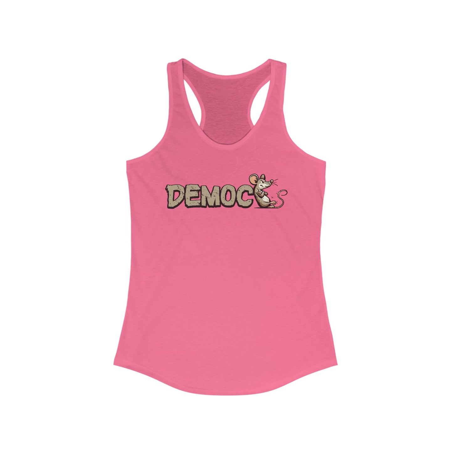 Democ-Rat Funny Political Racerback Tank
