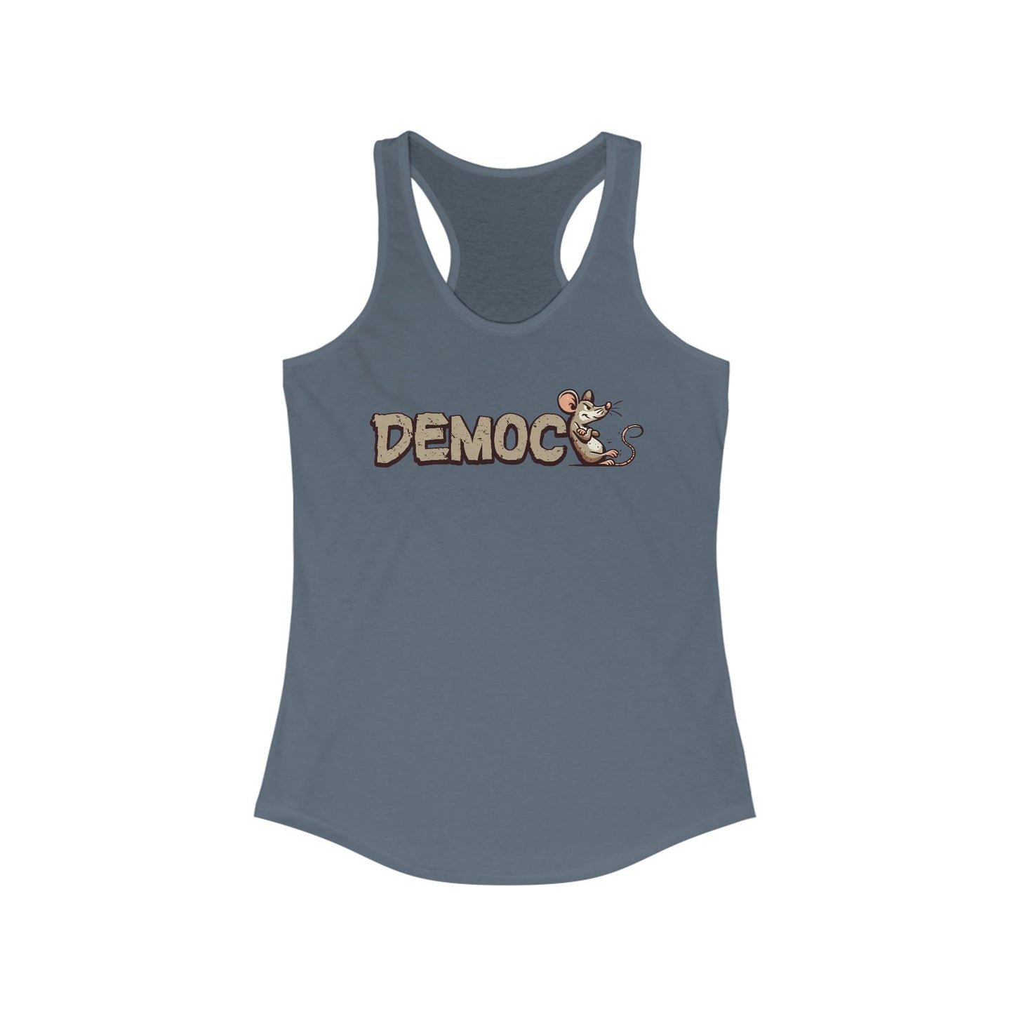 Democ-Rat Funny Political Racerback Tank