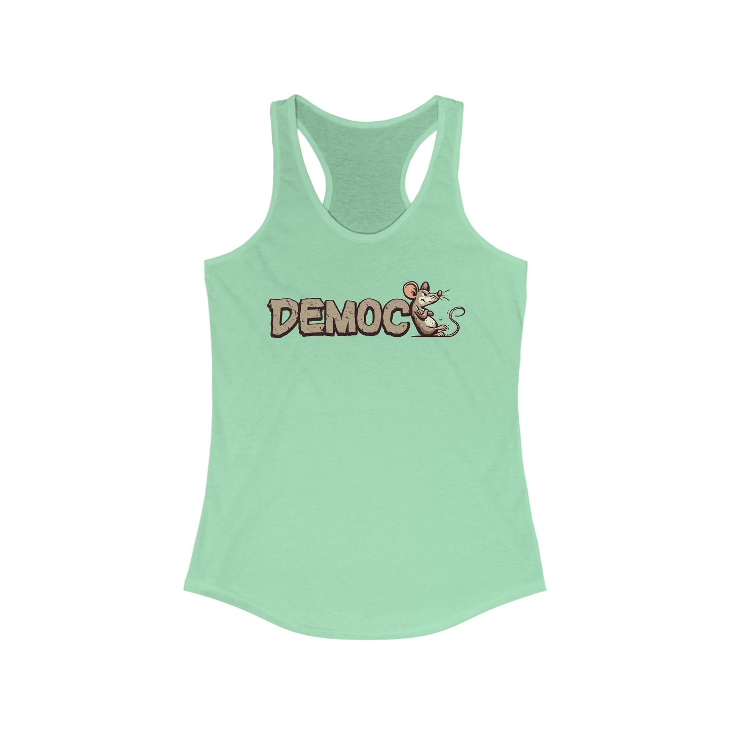 Democ-Rat Funny Political Racerback Tank