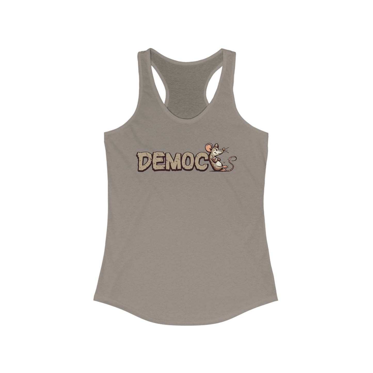 Democ-Rat Funny Political Racerback Tank