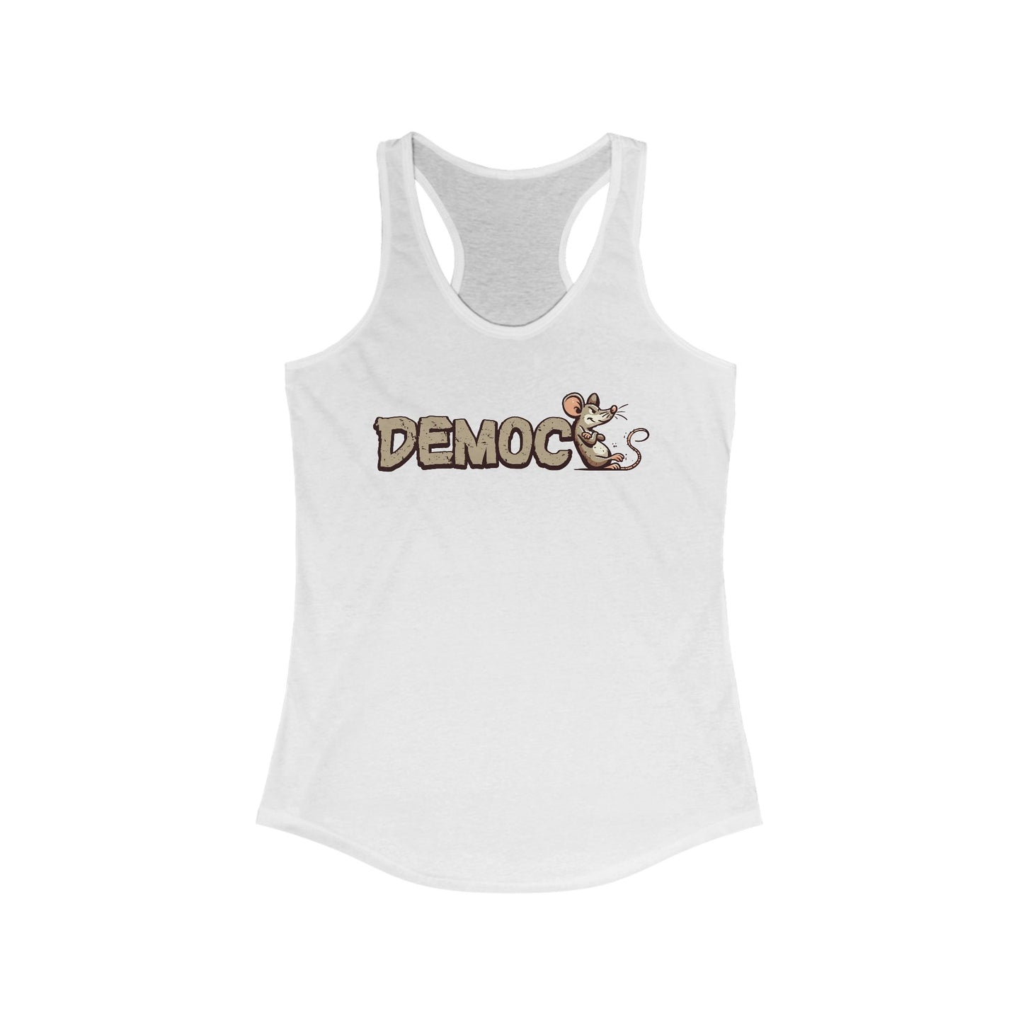 Democ-Rat Funny Political Racerback Tank