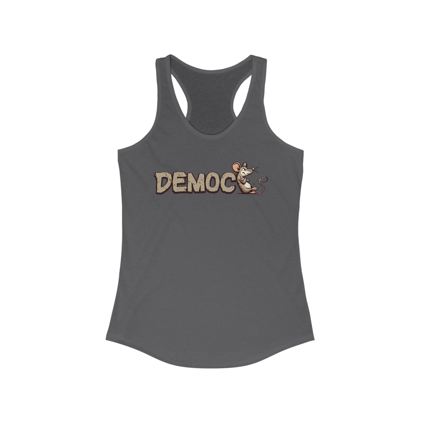 Democ-Rat Funny Political Racerback Tank