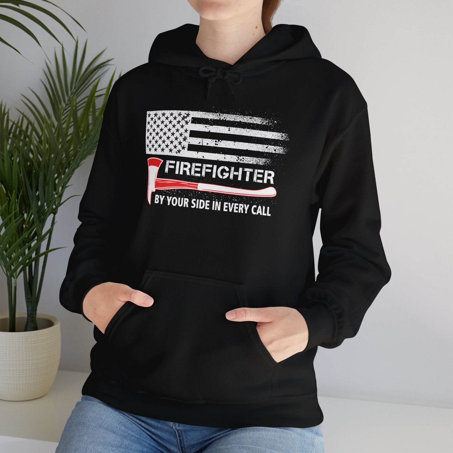 Firefighter Pride Hoodie – By Your Side in Every Call
