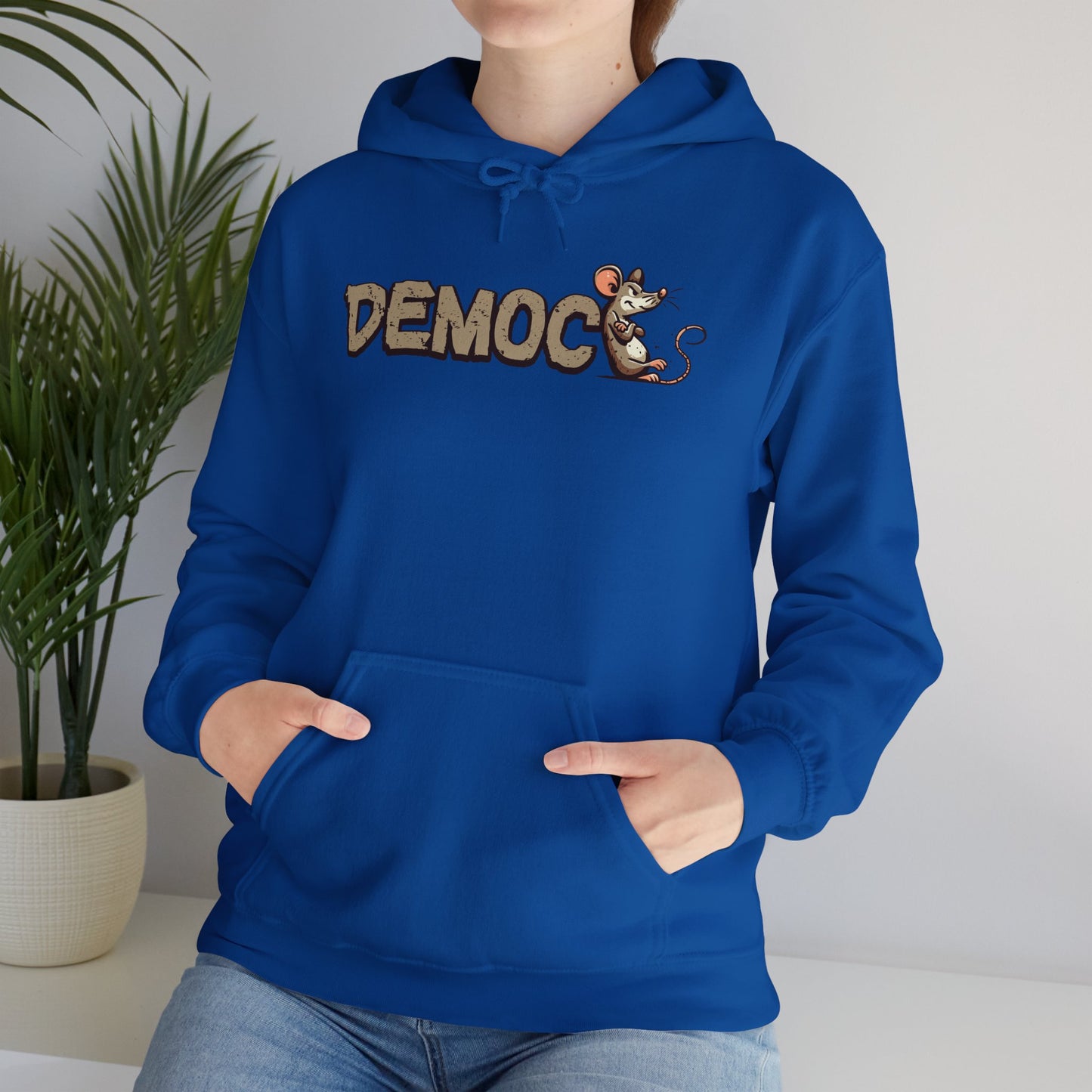 Democ-Rat Funny Political Hoodie