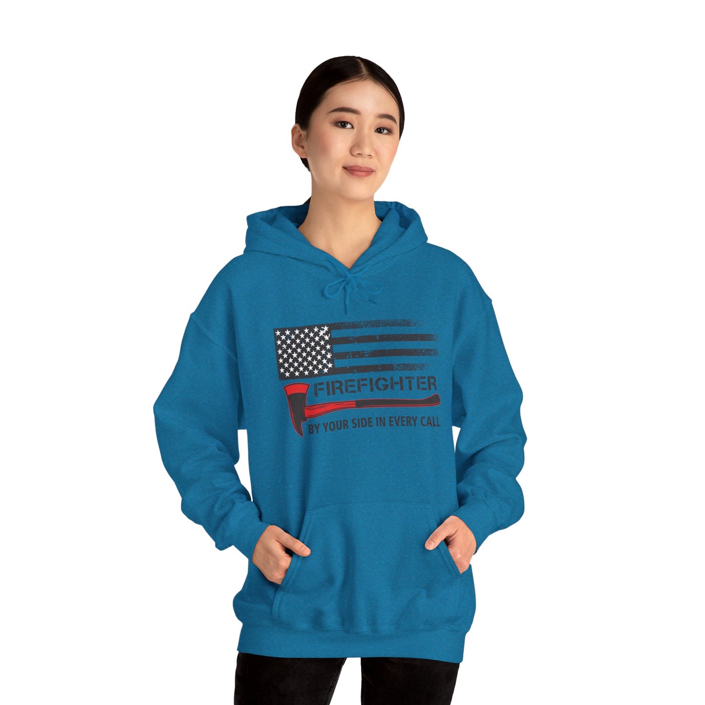 Firefighter Pride Hoodie – By Your Side in Every Call