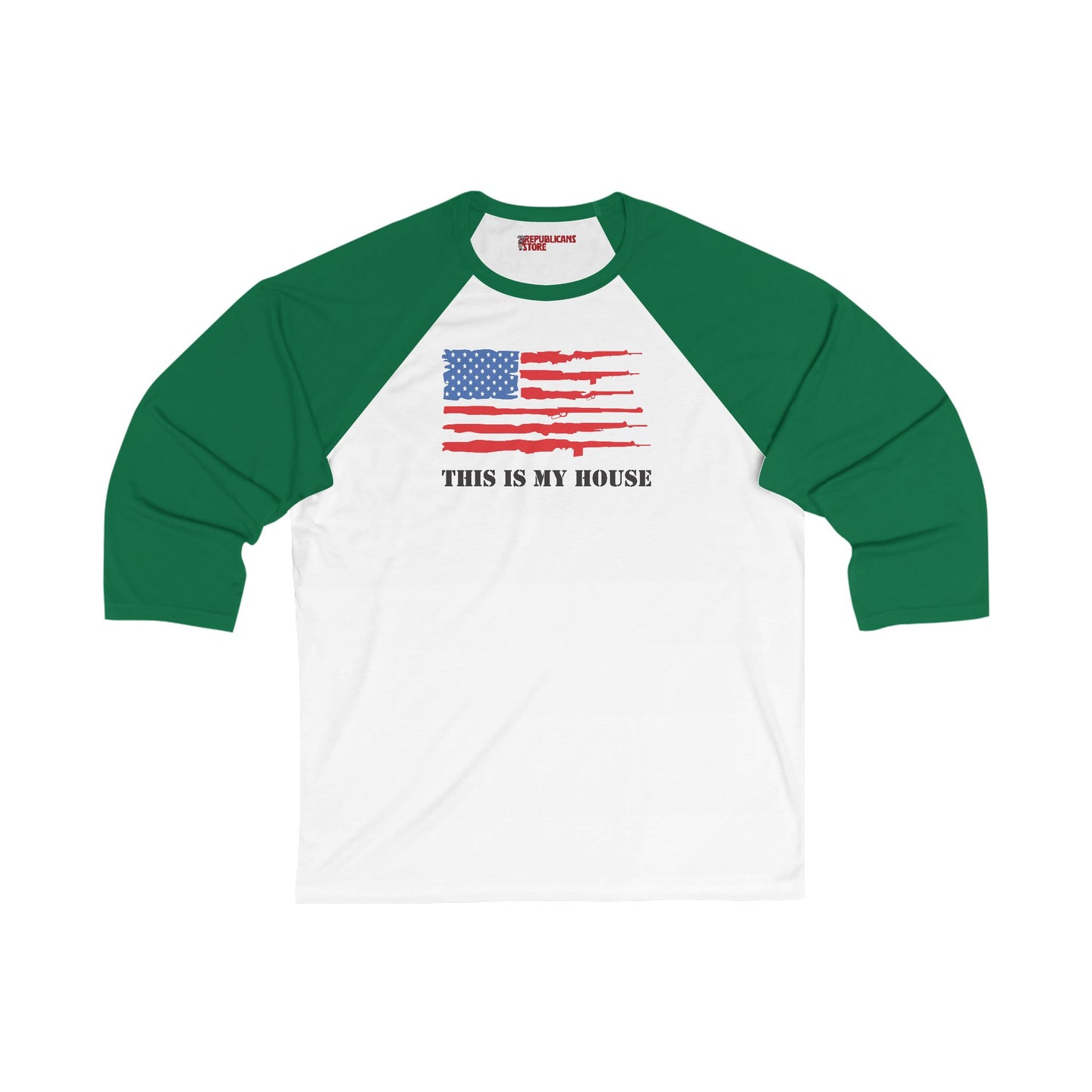 This Is My House Patriotic Baseball Tee