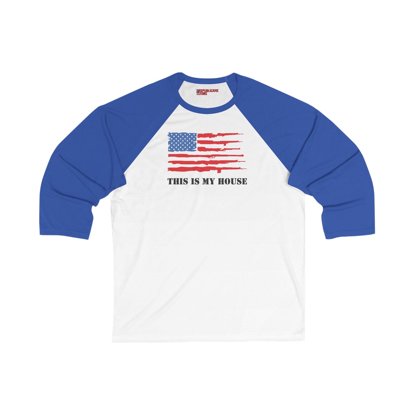 This Is My House Patriotic Baseball Tee