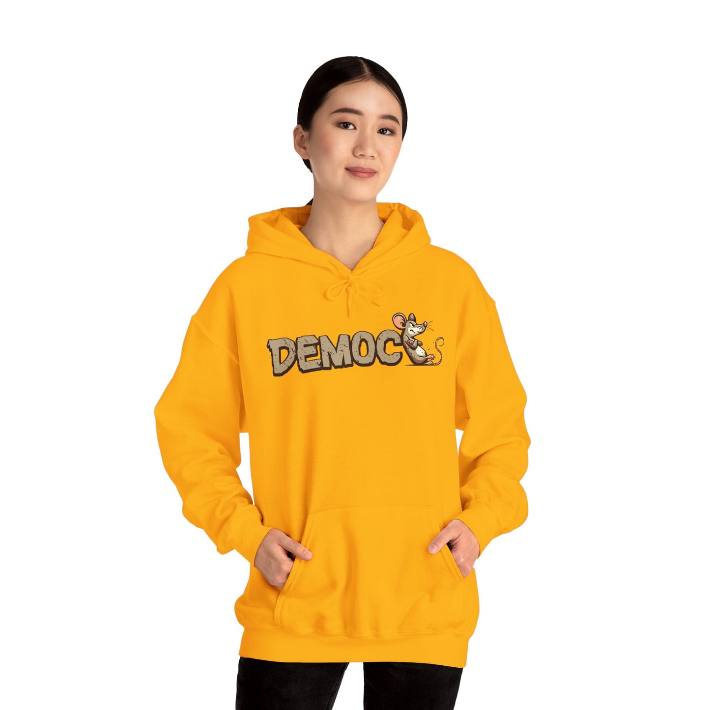 Democ-Rat Funny Political Hoodie