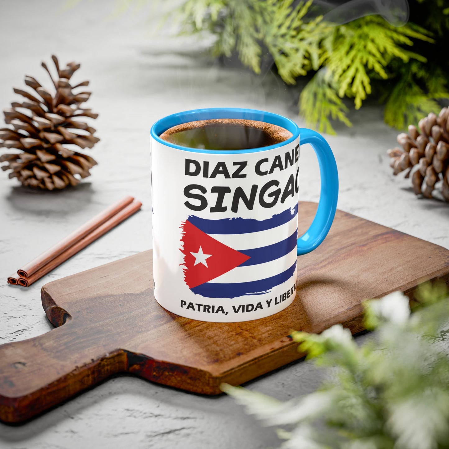 Díaz-Canel Singao Patriótica Taza