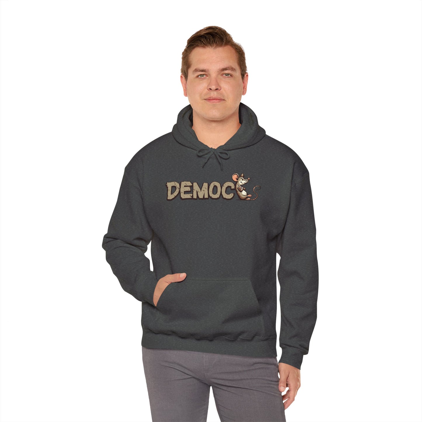 Democ-Rat Funny Political Hoodie