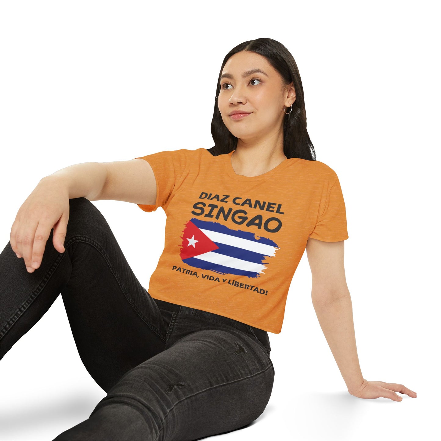 Díaz Canel Singao Patriótico Crop Top