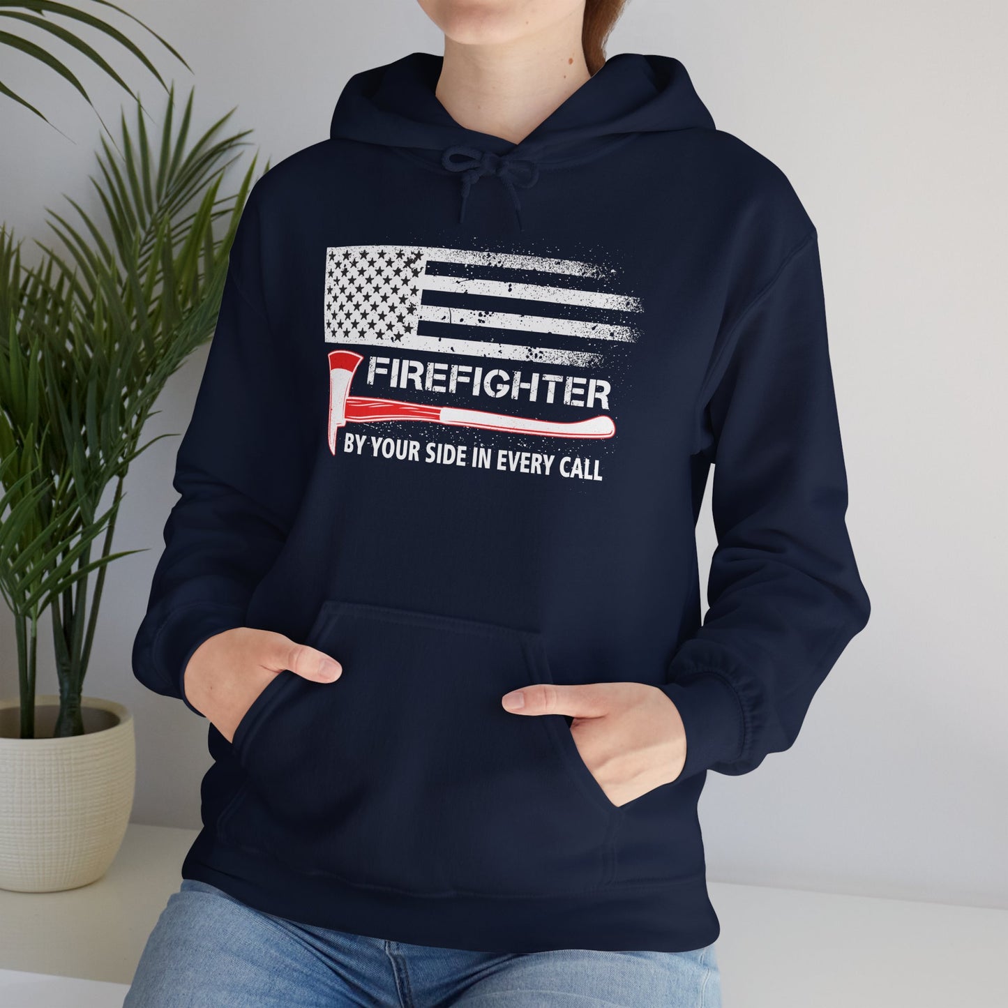 Firefighter Pride Hoodie – By Your Side in Every Call