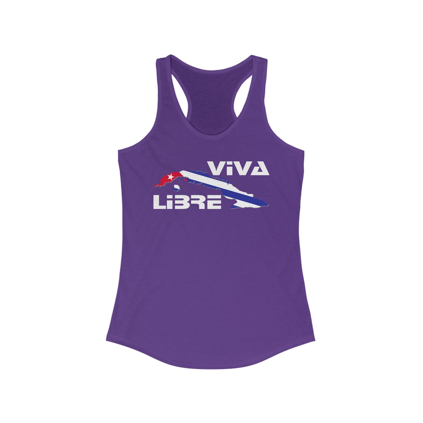 Viva Cuba Libre Patriótico Racerback Tank