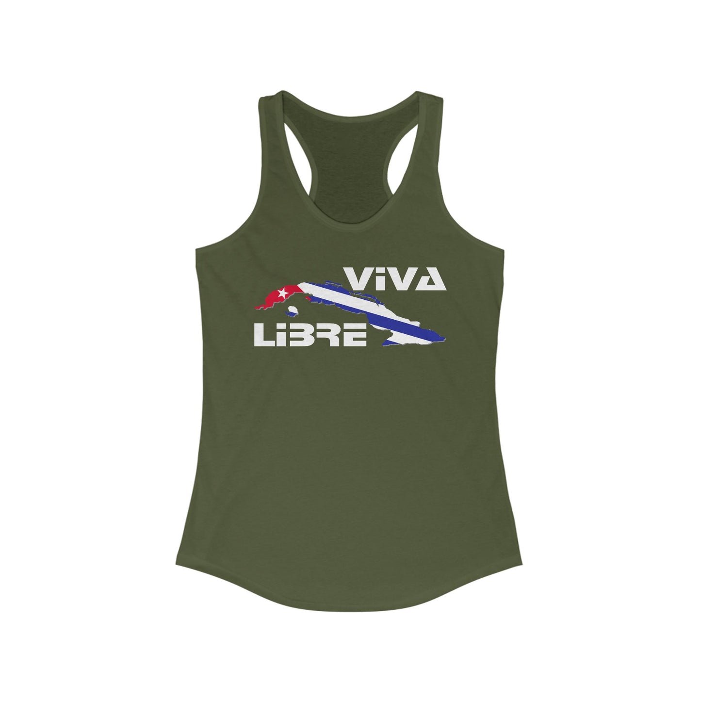 Viva Cuba Libre Patriótico Racerback Tank