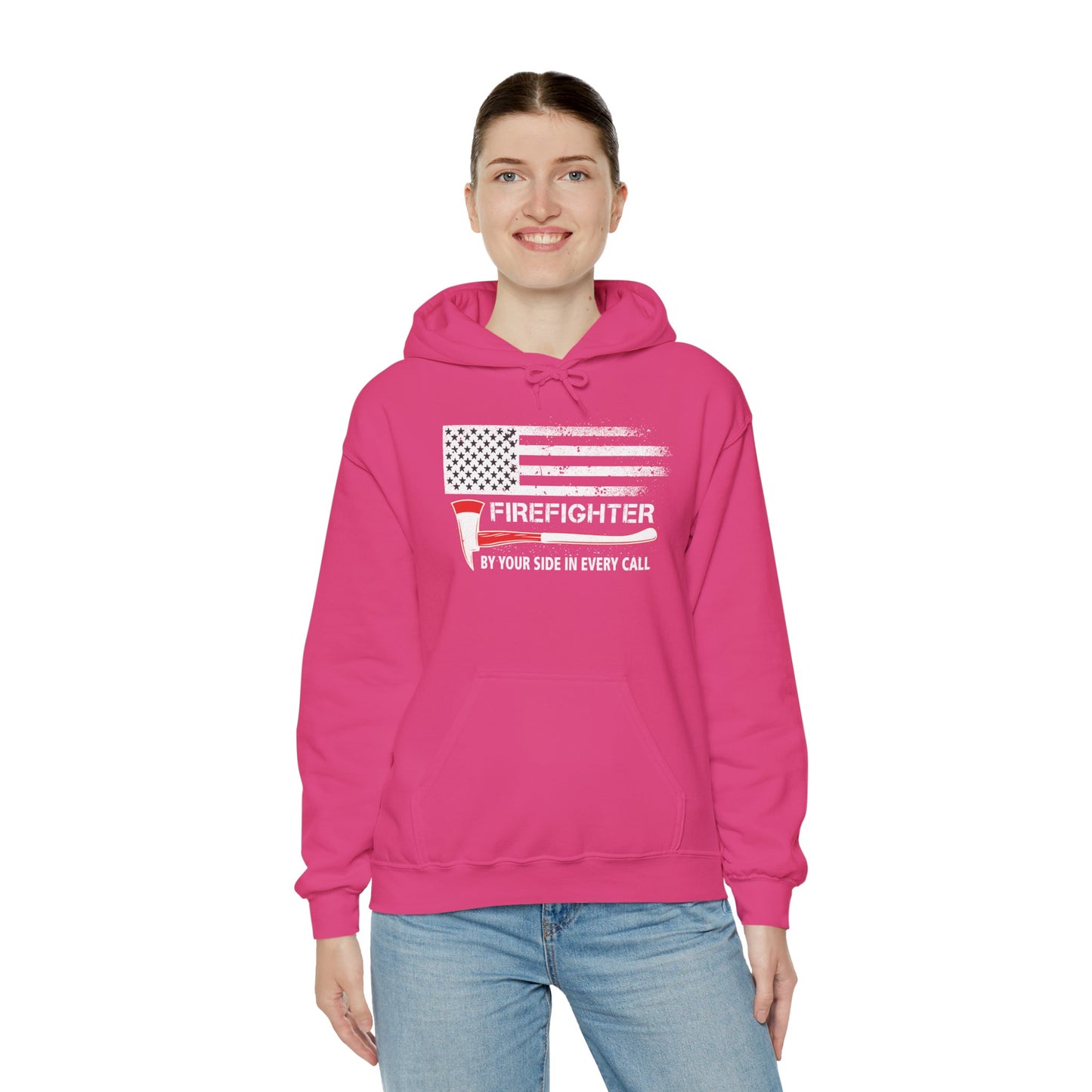 Firefighter Pride Hoodie – By Your Side in Every Call