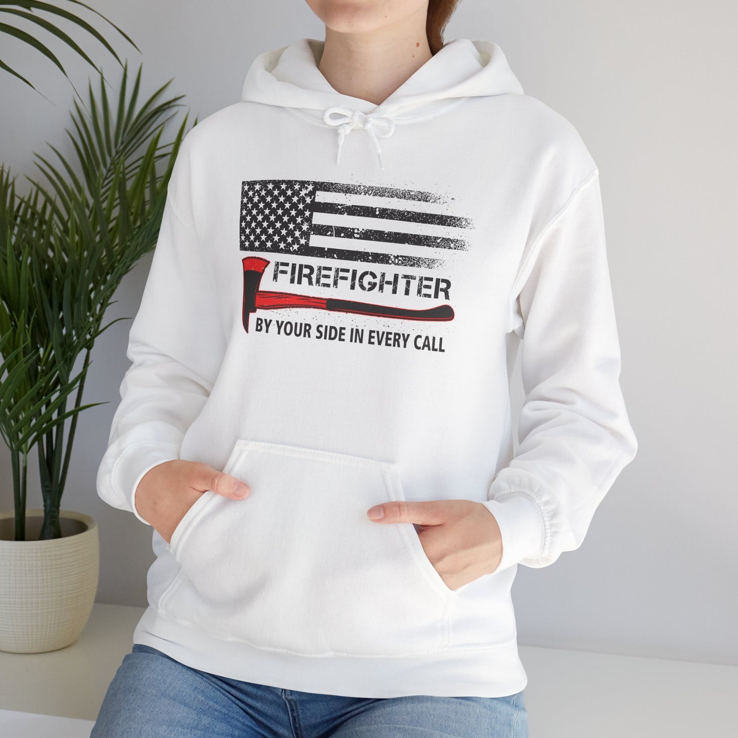 Firefighter Pride Hoodie – By Your Side in Every Call