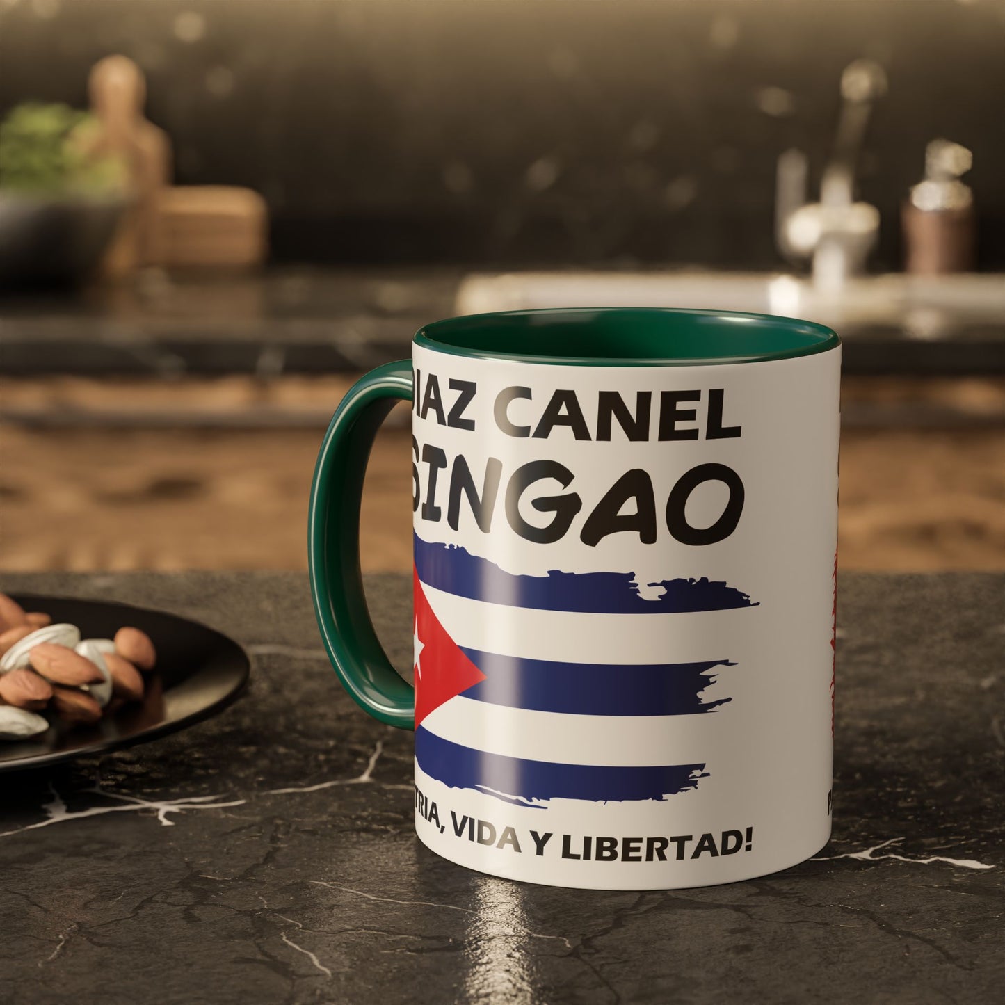 Díaz-Canel Singao Patriótica Taza
