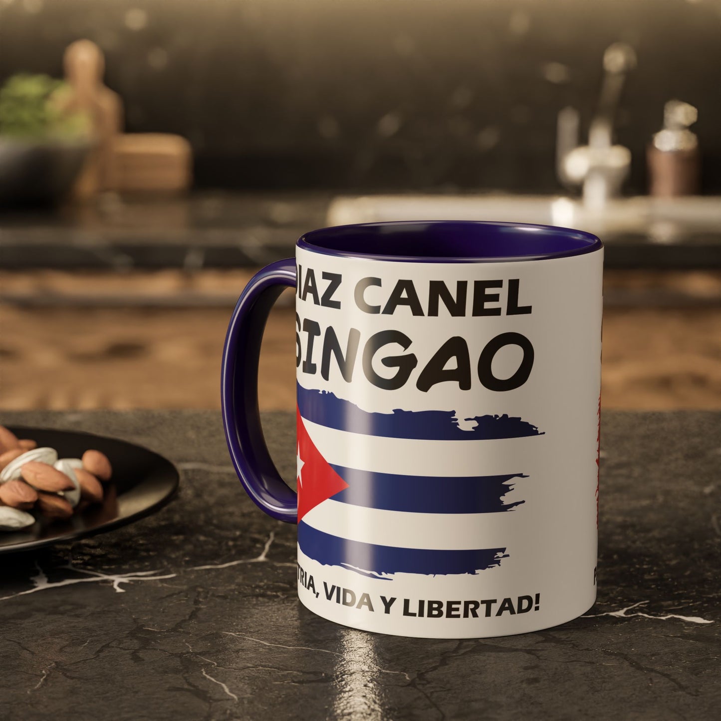 Díaz-Canel Singao Patriótica Taza
