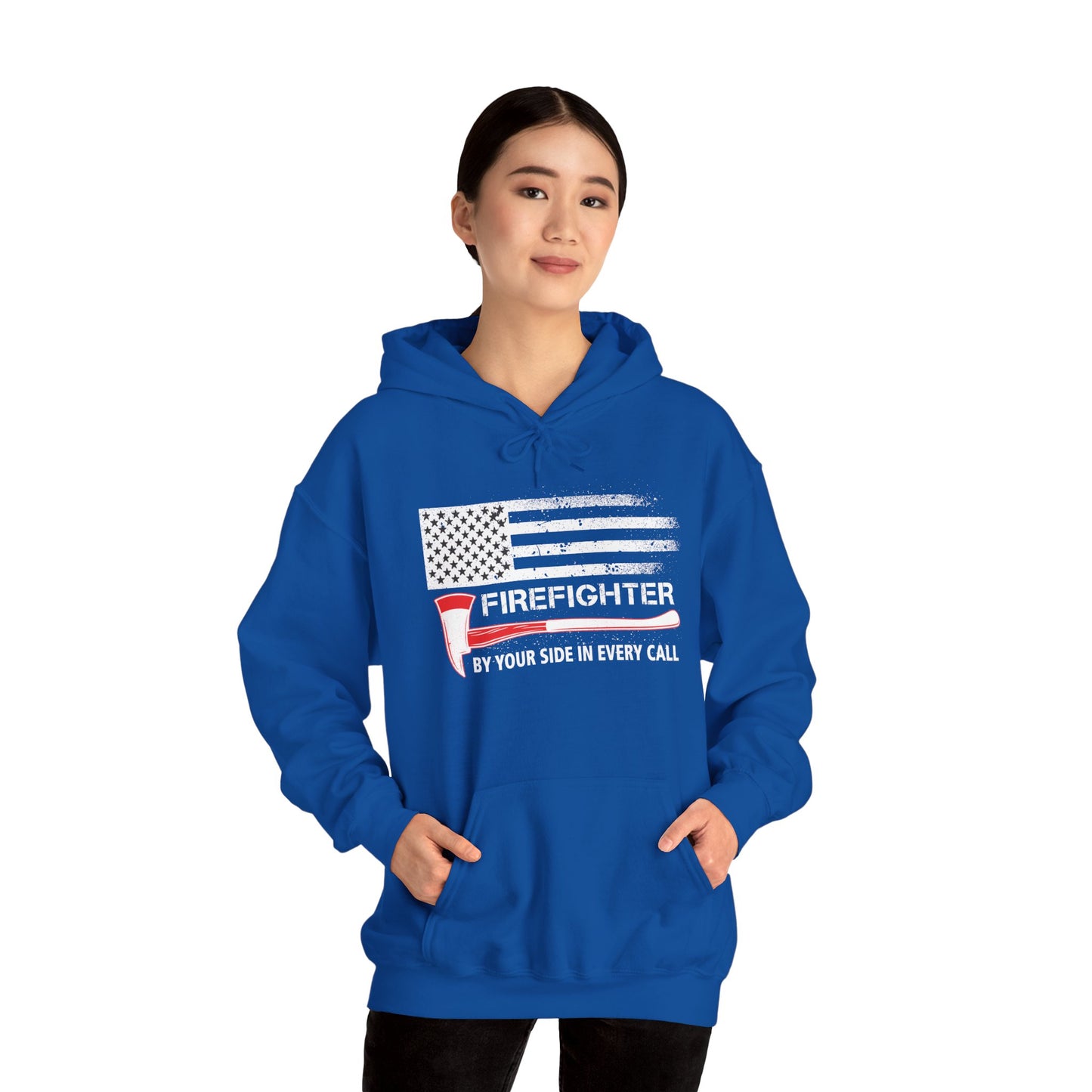 Firefighter Pride Hoodie – By Your Side in Every Call