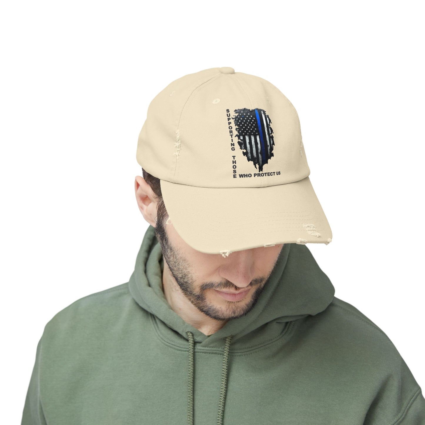 Supporting Those Who Protect Us Patriotic Printed Hat