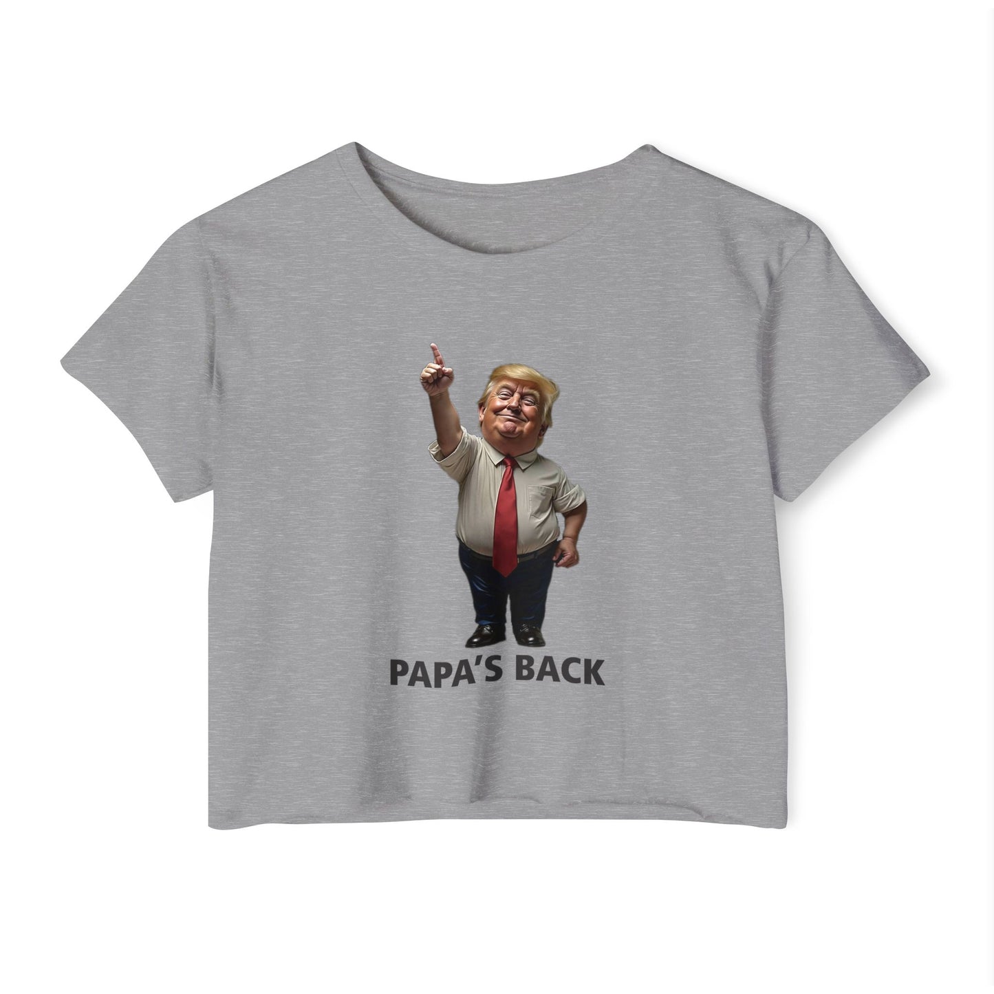 Papa's Back Patriotic Crop Top